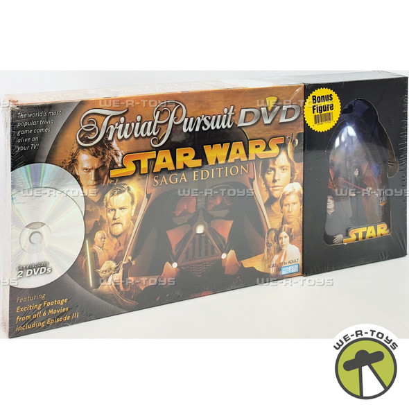 Trivia Pursuit DVD Star Wars Saga Edition with Figure 2005 Hasbro 03198