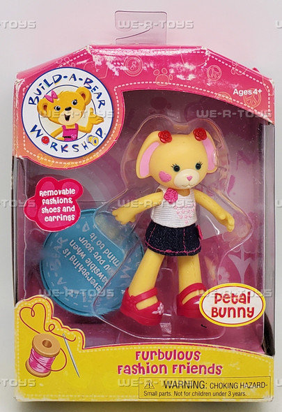 Build a Bear Workshop Furbulous Fashion Friends Petal Bunny Playmates 16709