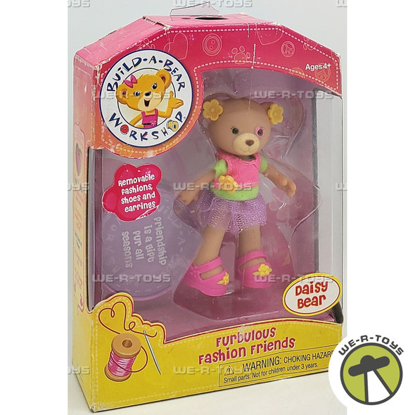 Build a Bear Workshop Furbulous Fashion Friends Daisy Bear Doll Playmates 16703