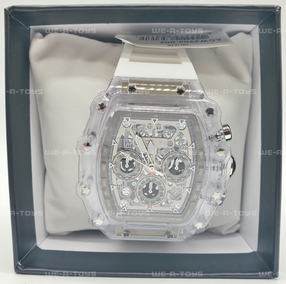 Activa X Invicta Men's Watch - 44.3mm, White/Clear, Skeleton Dial (ACW2305-004)