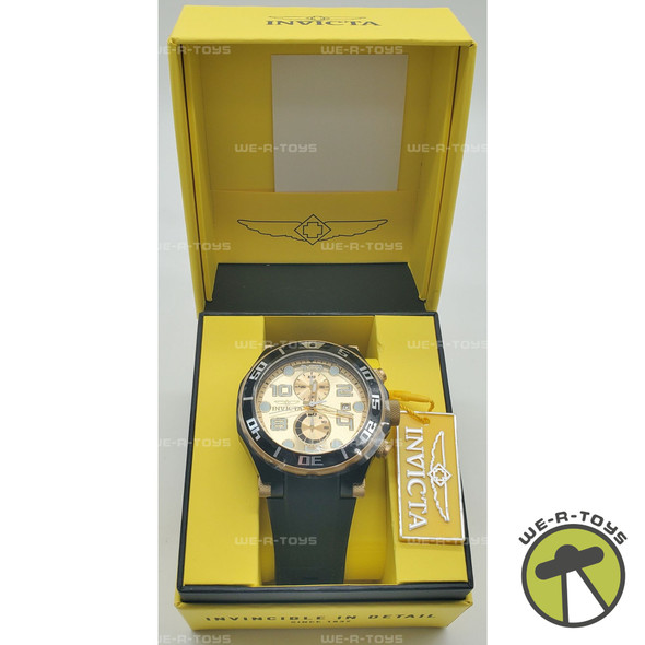 Invicta Pro Diver Men's Watch - 50mm, Gold, Black (17815)