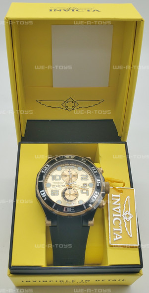 Invicta Pro Diver Men's Watch - 50mm, Gold, Black (17815)