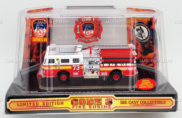 Code 3 New York City #73 Seagrave 1998 Fire Truck Die Cast 12302