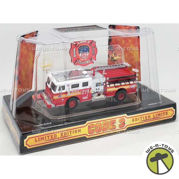 Code 3 FDNY #279 Seagrave 1997 Fire Truck Die Cast No. 02453