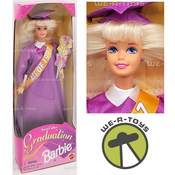 Graduation Barbie Doll Class of 1997 Blonde Hair Mattel 16487