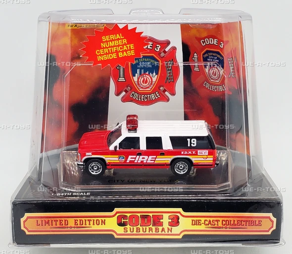 Code 3 FDNY 19 GMC 1998 Die Cast Vehicle 12403