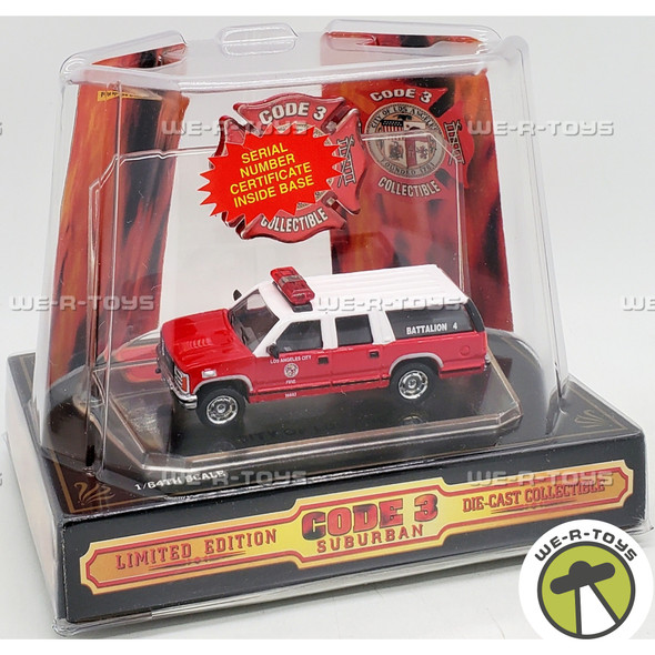 Code 3 City of Los Angeles Fire Department Battalion 4 Die Cast Vehicle 12400