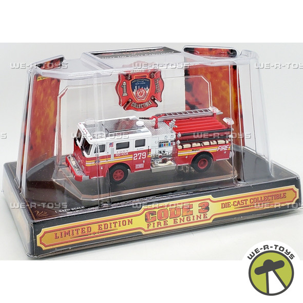 Code 3 FDNY 279 Seagrave Fire Engine Die Cast 02453