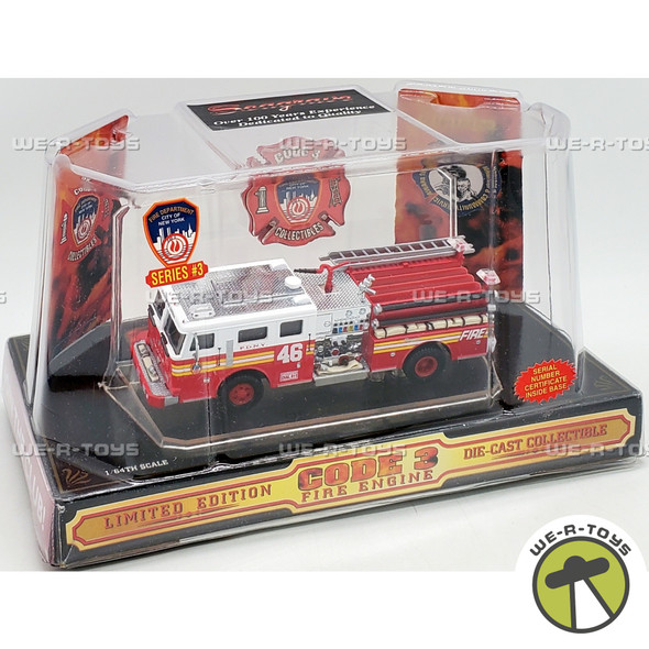 Code 3 FDNY 46 Seagrave Pumper Die Cast Vehicle 12302