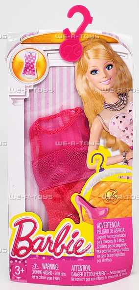 Barbie Fashions Color Block Dress Red 2014 Mattel CFX68