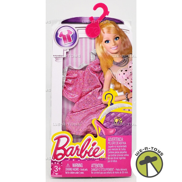 Barbie Fashions Top #3 Pink Halter Top 2014 Mattel CFX76
