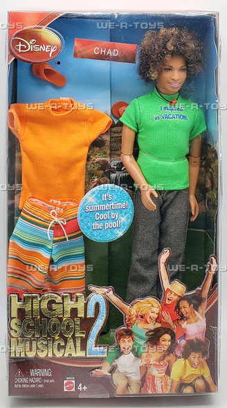 DIsney High School Musical 2 Chad Doll with Fashion 2007 Mattel M4059