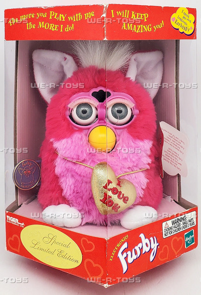 Valentine's Day Electronic Furby Toy 1999 Tiger Electronics Hasbro
