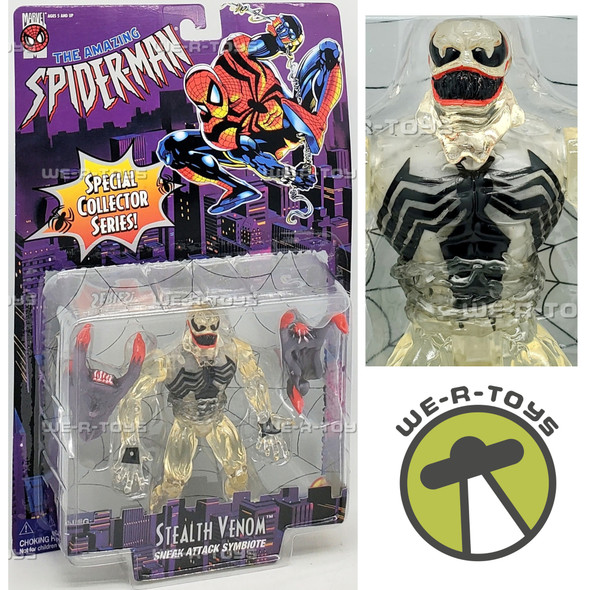 Marvel Spider-Man Stealth Venom Sneak Attack Symbiote Action Figure 1996 Toy Biz