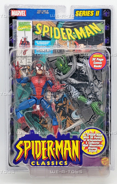 Marvel Spider-Man Classics Battle Ravaged Spider-Man Action Figure Toy Biz