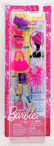 Barbie Fashions Pink and Silver Accessory Set 2012 Mattel X7866