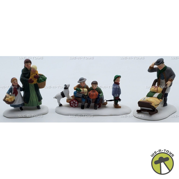 Department 56 Market Day Set of 3 Heritage Village Collection Porcelain
