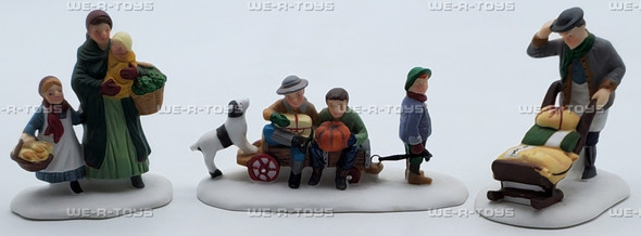 Department 56 Market Day Set of 3 Heritage Village Collection Porcelain