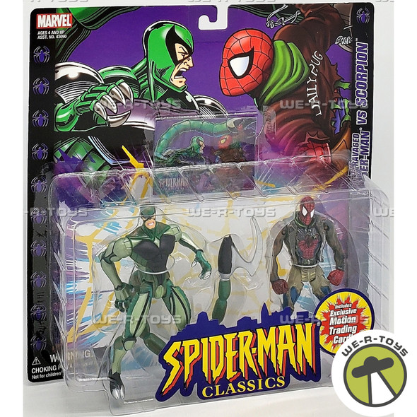 Marvel Spider-Man Classics Battel Ravaged Spider-Man vs Scorpion Figures 43092