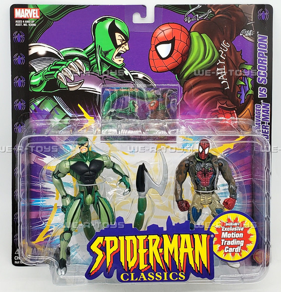 Marvel Spider-Man Classics Battel Ravaged Spider-Man vs Scorpion Figures 43092