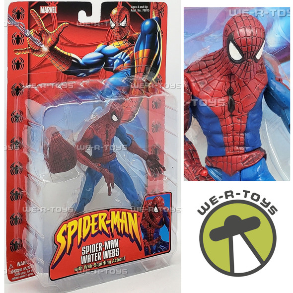 Marvel Spider-Man Water Webs with Web-Squirting Action Figure Toy Biz 70016