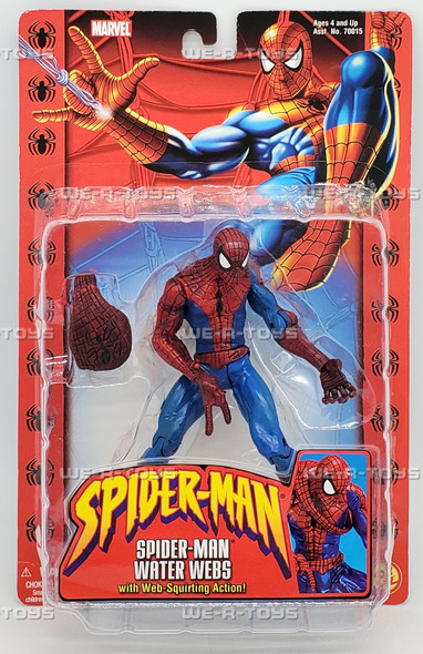 Marvel Spider-Man Water Webs with Web-Squirting Action Figure Toy Biz 70016