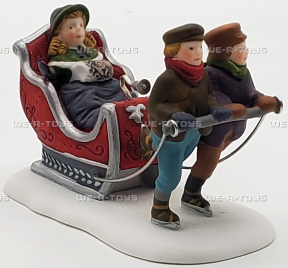 Department 56 Winter Sleighride Heritage Village Collection Porcelain Accessory