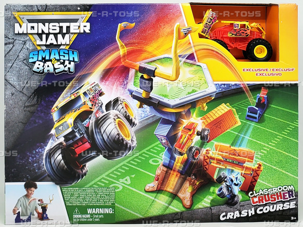 Monster Jam Smash N Bash Classroom Crusher Crash Course Vehicle Playset 6074638