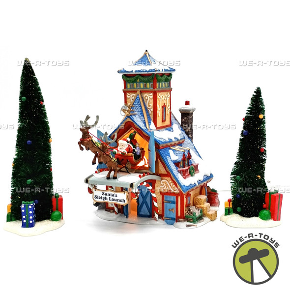 Department 56 Santa's Sleigh Launch North Pole Series 56734