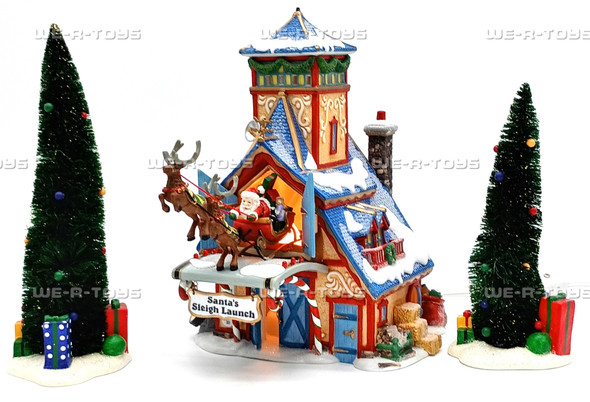 Department 56 Santa's Sleigh Launch North Pole Series 56734