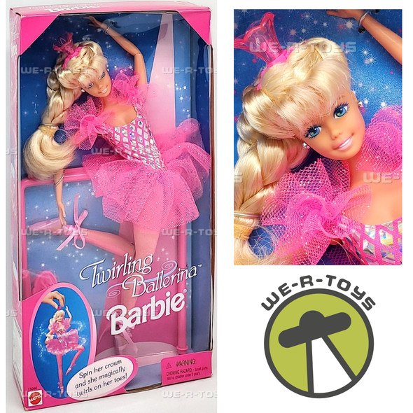 Twirling Ballerina Barbie Doll Bend and Move Body 1995 Mattel 15086