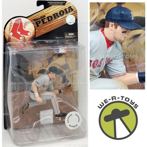 MLB Dustin Pedroia 15 Sports Picks Debut Figure 2009 McFarlane Toys 71393