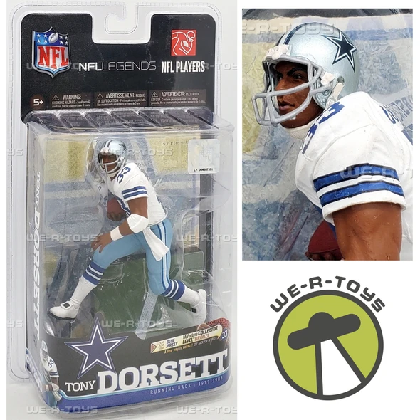 NFL Legends Tony Dorsett 33 Dallas Cowboys Figure 2010 McFarlane Toys 74532