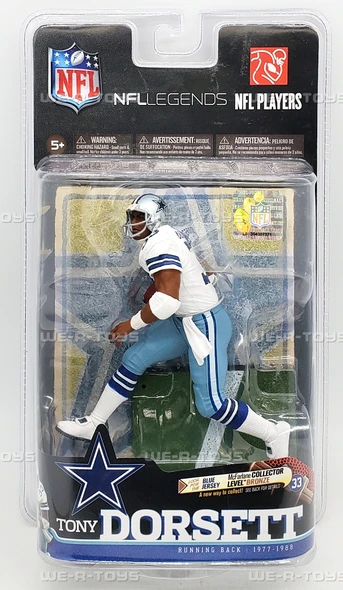 NFL Legends Tony Dorsett 33 Dallas Cowboys Figure 2010 McFarlane Toys 74532