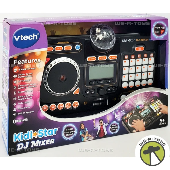 Bluetooth Kidi Star DJ Mixer Turntable Sound-Mixing Music Maker by Vtech 5473