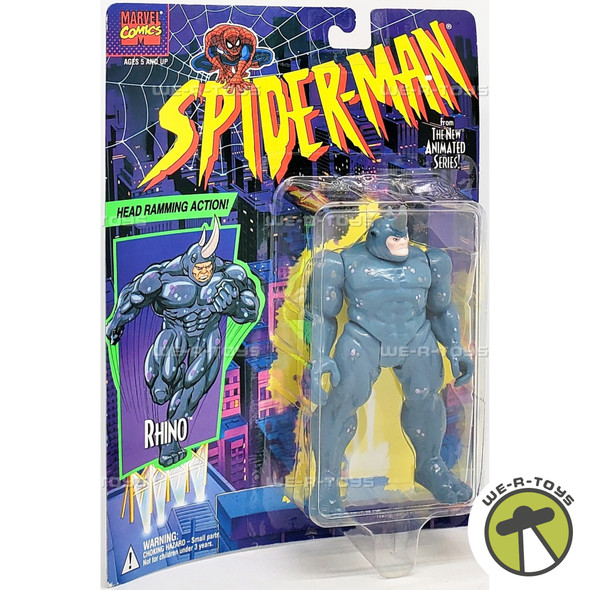 Marvel Spider-Man Rhino Action Figure w/ Head Ramming Action 1994 Toy Biz 47127