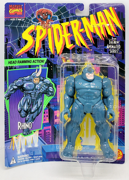 Marvel Spider-Man Rhino Action Figure w/ Head Ramming Action 1994 Toy Biz 47127