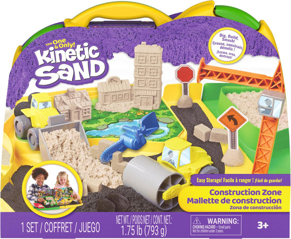 Kinetic Sand Deluxe Construction Site Case Kinetic Sand