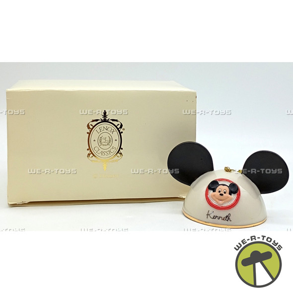 Lenox My Own Mickey Mouse Ears Ornament Kenneth Ivory Fine Chine