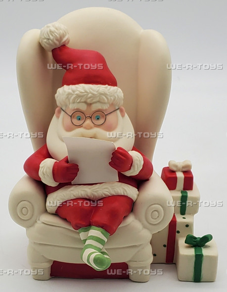 Department 56 Snowbabies Santa's List Christmas Memories Porcelain Figurine