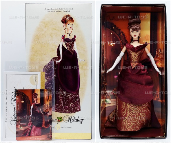 Barbie Fan Club Exclusive Victorian Holiday Barbie J0985 2006 Mattel NIB