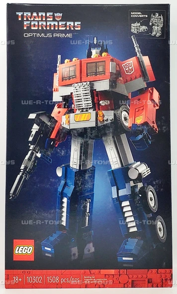 LEGO Transformers Optimus Prime 1508 Piece Building Set 10302