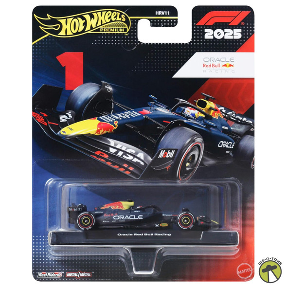 Hot Wheels Premium F1 Oracle Red Bull Racing #1 Diecast Car 2025 Max Verstappen