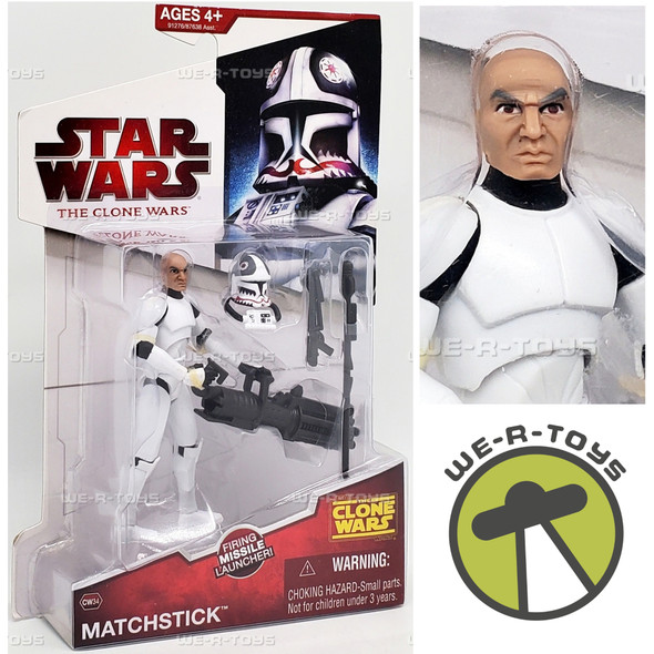 Star Wars The Clone Wars Matchstick CW34 Action Figure 2009 Hasbro 91276