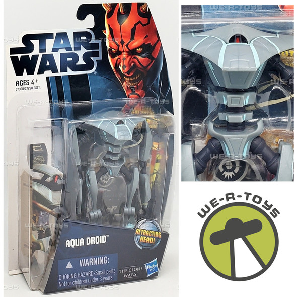 Star Wars The Clone Wars Aqua Droid CW10 Action Figure 2011 Hasbro 37308