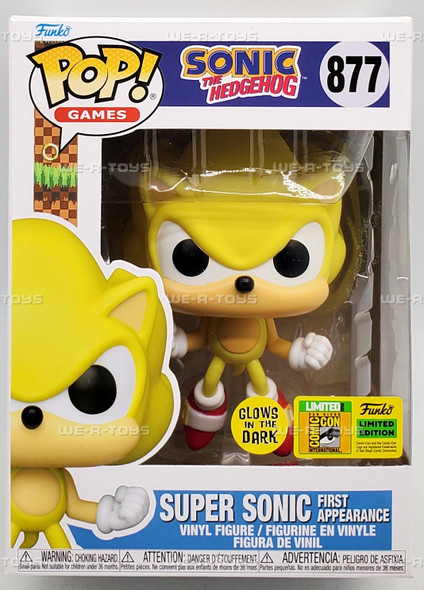 Funko POP Games Sonic the Hedgehog Super Sonic First Appearance 877 Vinyl Figure