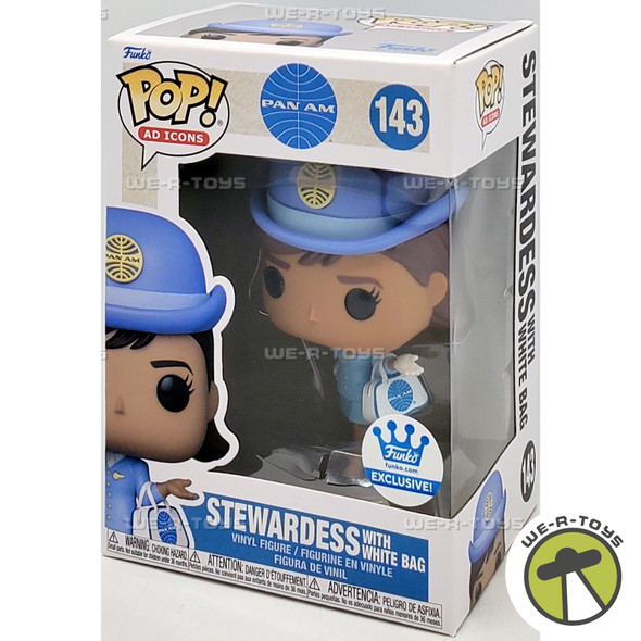 Funko POP Ad Icons Pan Am Stewardess with White Bag 143 Vinyl Figure