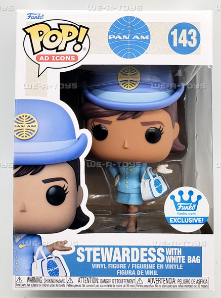 Funko POP Ad Icons Pan Am Stewardess with White Bag 143 Vinyl Figure