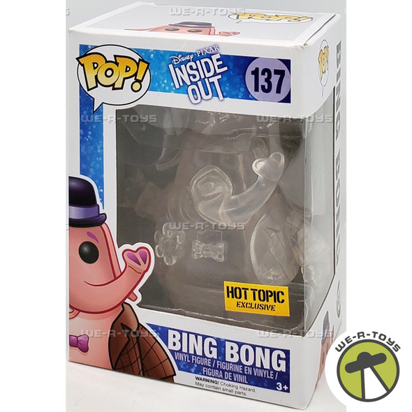 Funko POP Disney Pixar Inside Out Bing Bong 137 See Through Vinyl FIgure