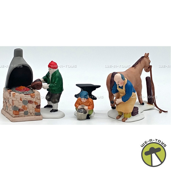 Department 56 Blacksmith Set of 3 Heritage Village Collection 59340